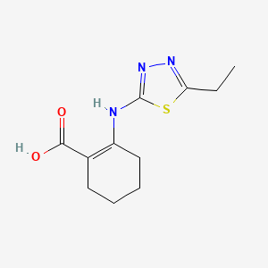 2-((5-Ethyl-1,3,4-thiadiazol-2-yl)amino)-1-cyclohexene-1-carboxylic acid