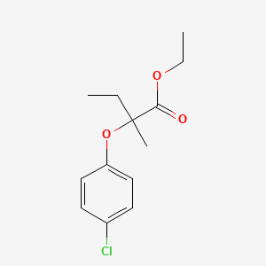 Ethyl (+-)-2-(4-chlorophenoxy)-2-methylbutanoate