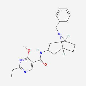 N-(8-Benzyl-3-beta-nortropanyl)-2-ethyl-4-methoxy-5-pyrimidinecarboxamide