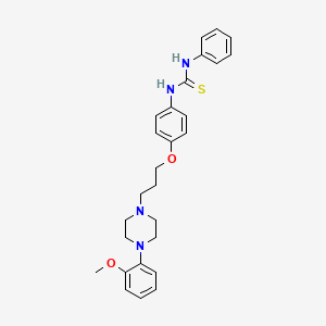 Thiourea, N-(4-(3-(4-(2-methoxyphenyl)-1-piperazinyl)propoxy)phenyl)-N'-phenyl-