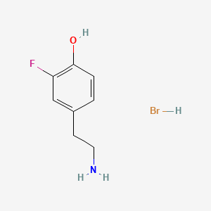 Phenol, 4-(2-aminoethyl)-2-fluoro-, hydrobromide