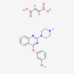 4-(3-Methoxyphenoxy)-2-(4-methyl-1-piperazinyl)quinazoline fumarate