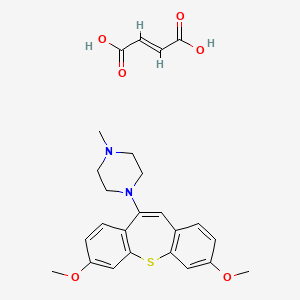 3,7-Dimethoxy-10-(4-methylpiperazino)dibenzo(b,f)thiepin maleate