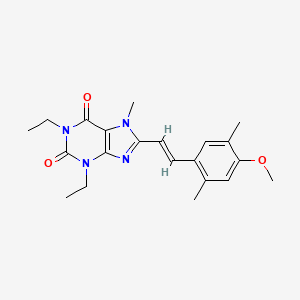 (E)-1,3-Diethyl-8-(4-methoxy-2,5-dimethylstyryl)-7-methylxanthine