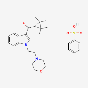 4-methylbenzenesulfonic acid;[1-(2-morpholin-4-ylethyl)indol-3-yl]-(2,2,3,3-tetramethylcyclopropyl)methanone