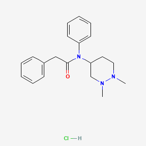 N-(Hexahydro-1,2-dimethyl-4-pyridazinyl)-N-phenylbenzeneacetamide hydrochloride