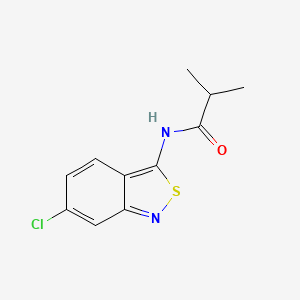 N-(6-Chloro-2,1-benzisothiazol-3-yl)-2-methylpropanamide