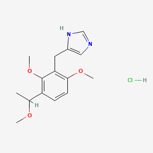 4-((2,6-Dimethoxy-3-(1-methoxyethyl)phenyl)methyl)-1H-imidazole monohydrochloride