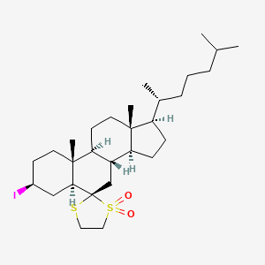 3-beta-Iodo-6,6-ethylene-alpha-sulfonyl-beta-thio-5-alpha-cholestane