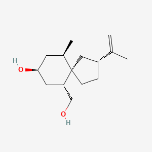 molecular formula C15H26O2 B12739761 10-Epilubiminol CAS No. 64024-11-9