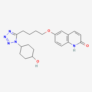 2(1H)-Quinolinone, 6-(4-(1-(trans-4-hydroxycyclohexyl)-1H-tetrazol-5-yl)butoxy)-