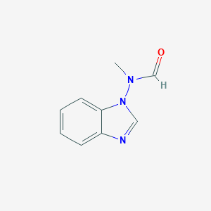 molecular formula C9H9N3O B127399 N-(1H-Benzo[d]imidazol-1-yl)-N-methylformamide CAS No. 148320-46-1