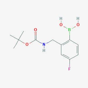 B1273992 2-(N-Boc-aminomethyl)-4-fluorophenylboronic acid CAS No. 850568-64-8
