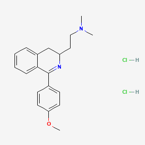 3,4-Dihydro-N,N-dimethyl-1-(4-methoxyphenyl)-3-isoquinolineethanamine dihydrochloride