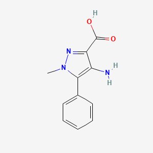 3-Pyrazolecarboxylic acid, 4-amino-1-methyl-5-phenyl-