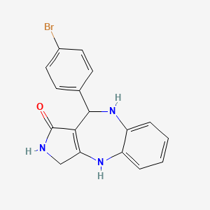 3,4,9,10-Tetrahydro-10-(4-bromophenyl)pyrrolo(3,4-b)(1,5)benzodiazepin-1(2H)-one