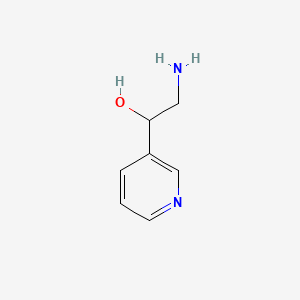 molecular formula C7H10N2O B1274046 2-Amino-1-(pyridin-3-yl)ethanol CAS No. 92990-44-8