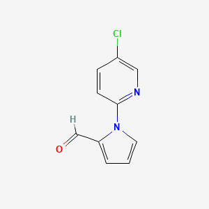 molecular formula C10H7ClN2O B1274047 1-(5-氯吡啶-2-基)-1H-吡咯-2-甲醛 CAS No. 383136-40-1