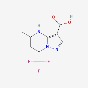 molecular formula C9H10F3N3O2 B1274064 5-甲基-7-(三氟甲基)-4,5,6,7-四氢吡唑并[1,5-a]嘧啶-3-羧酸 CAS No. 436088-42-5