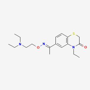 6-(1-((2-(Diethylamino)ethoxy)imino)ethyl)-4-ethyl-2H-1,4-benzothiazin-3(4H)-one