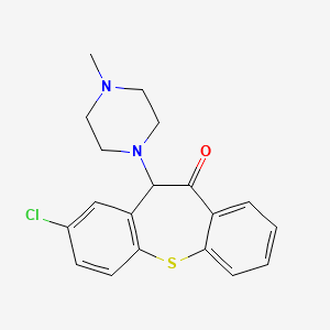 2-Chloro-10-oxo-11-(4-methyl-1-piperazinyl)-11H-dibenz(b,f)thiepin