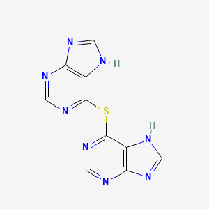 molecular formula C10H6N8S B12740965 6,6'-Thiodipurine CAS No. 90947-51-6