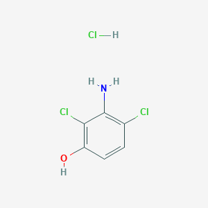 molecular formula C6H6Cl3NO B012741 2,4-Dichloro-3-aminophenol hydrochloride CAS No. 61693-43-4