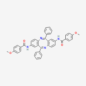 2,8-Di(4-methoxybenzamido)-6,12-diphenyldibenzo(b,f)(1,5)diazocine