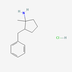 molecular formula C13H20ClN B12741040 2-Benzyl-1-methylcyclopentylamine hydrochloride CAS No. 80649-81-6