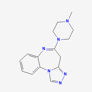 4H-(1,2,4)Triazolo(4,3-a)(1,5)benzodiazepine, 5-(4-methyl-1-piperazinyl)-