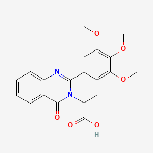 alpha-Methyl-4-oxo-2-(3,4,5-trimethoxyphenyl)-3(4H)-quinazolineacetic acid