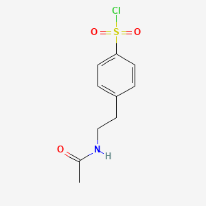 molecular formula C10H12ClNO3S B1274119 对-(2-乙酰氨基乙基)苯磺酰氯 CAS No. 35450-53-4