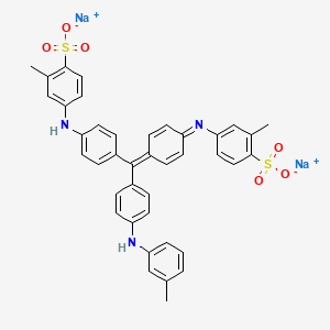 Disodium 2-methyl-4-((4-((4-((3-tolyl)amino)phenyl)(4-((3-methyl-4-sulphonatophenyl)amino)phenyl)methylene)-2,5-cyclohexadien-1-ylidene)amino)benzenesulphonate