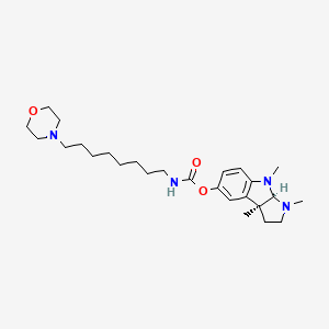 Carbamic acid, (8-(4-morpholinyl)octyl)-, 1,2,3,3a,8,8a-hexahydro-1,3a,8-trimethylpyrrolo(2,3-b)indol-5-yl ester, (3aS-cis)-