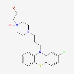 molecular formula C21H26ClN3O2S B12741252 Perphenazine N1-Oxide CAS No. 803615-00-1