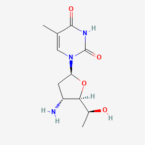 1-(3-Amino-2,3,6-trideoxy-beta-L-ribo-hexofuranosyl)thymine