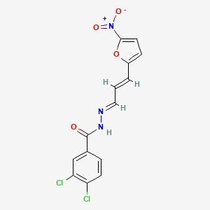 3,4-Dichlorobenzoic acid (3-(5-nitro-2-furanyl)-2-propenylidene)hydrazide