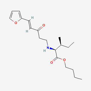 (E)-N-(5-(2-Furanyl)-3-oxo-4-pentenyl)-L-isoleucine butyl ester