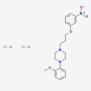 Piperazine, 1-(2-methoxyphenyl)-4-(3-(3-nitrophenoxy)propyl)-, dihydrochloride