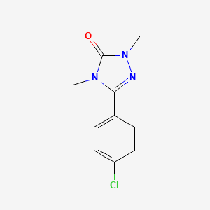 3H-1,2,4-Triazol-3-one, 2,4-dihydro-5-(4-chlorophenyl)-2,4-dimethyl-