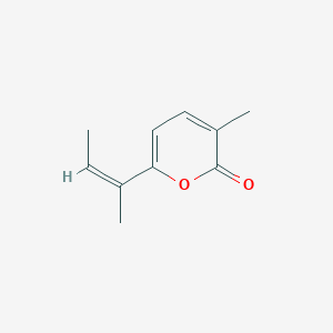 molecular formula C10H12O2 B12741295 Fusalanipyrone CAS No. 118169-29-2