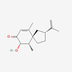 molecular formula C15H22O2 B12741306 3-epi-3-Hydroxysolavetivone CAS No. 62574-26-9