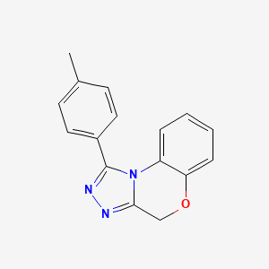 molecular formula C16H13N3O B12741308 1-(4-Methylphenyl)-4H-(1,2,4)triazolo(3,4-c)(1,4)benzoxazine CAS No. 93299-83-3