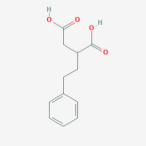 molecular formula C12H14O4 B12741309 2-Phenylethylsuccinic acid CAS No. 3448-42-8