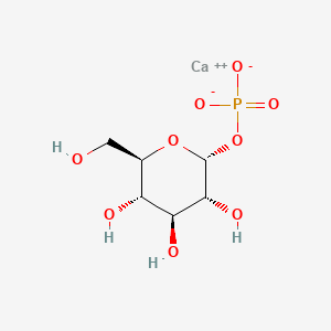 molecular formula C6H11CaO9P B12741350 alpha-Glucose-1-phosphate calcium CAS No. 906339-52-4