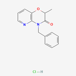 2-Methyl-4-(phenylmethyl)-2H-pyrido(3,2-b)-1,4-oxazin-3(4H)-one monohydrochloride