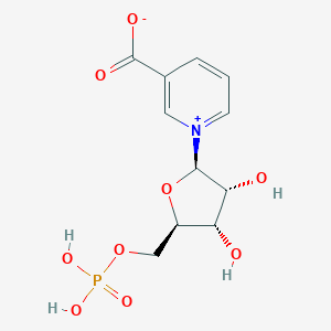 B127414 [(2R,3S,4R,5R)-5-(3-carboxypyridin-1-ium-1-yl)-3,4-dihydroxy-tetrahydrofuran-2-yl]methyl hydrogen phosphate CAS No. 321-02-8