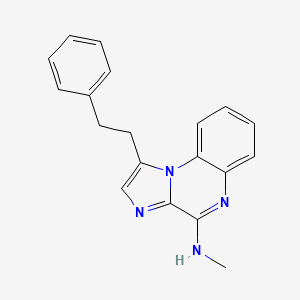 molecular formula C19H18N4 B12741411 Kxz9LA2QV7 CAS No. 681284-86-6