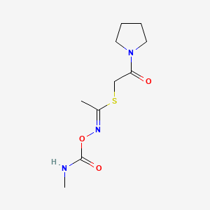 2-Oxo-2-(1-pyrrolidinyl)ethyl N-(((methylamino)carbonyl)oxy)ethanimidothioate