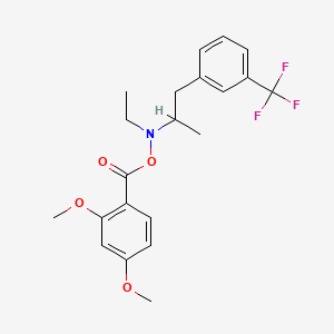 N-((2,4-Dimethoxybenzoyl)oxy)-N-ethyl-alpha-methyl-3-(trifluoromethyl)benzeneethanamine